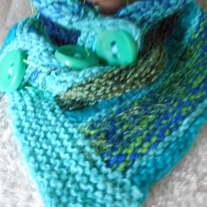 Különleges kötött sál/ /free-style knitting - ruha & divat - sál, sapka, kendő - sál - Meska.hu