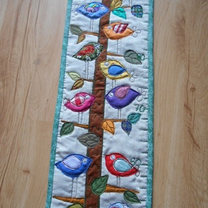 Magasségmérő gyerekeknek / Madárkás magasságmérő / Textil magasságmérő - otthon & életmód - babaszoba, gyerekszoba - magasságmérő - Meska.hu