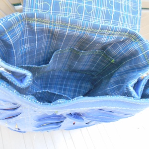 Hátizsák/Lyukacsos póló hátizsák /ZeroWaste /Oldaltáska - táska & tok - hátizsák - iskolatáska - Meska.hu
