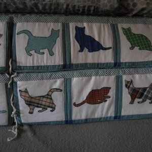 Fejvédő / rácsvédő /babaágy / rácsos ágy/ falvédő / gyerekágy - otthon & életmód - babaszoba, gyerekszoba - rácsvédő & baldachin - Meska.hu