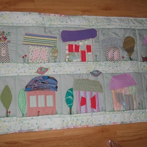 Házikós falvédő - otthon & életmód - babaszoba, gyerekszoba - falvédő gyerekszobába - Meska.hu