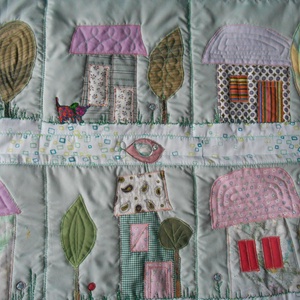 Házikós falvédő - otthon & életmód - babaszoba, gyerekszoba - falvédő gyerekszobába - Meska.hu