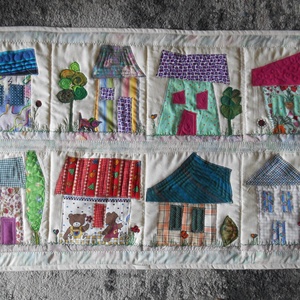 Házikós falvédő/ gyerekszoba/ falvédő gyerekszobába - Meska.hu