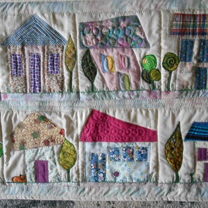 Házikós falvédő/ gyerekszoba/ falvédő gyerekszobába - baba - mama - babaszoba dekoráció - falvédő gyerekszobába - Meska.hu