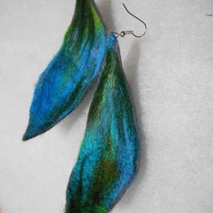 Nemezelt fülbevaló /Fülbevaló / Füli / Nemez - Meska.hu