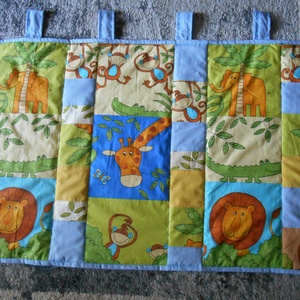 Falvédő/ Gyerekszoba/Állatos falvédő/Vidám falvédő/Zsiráfos/ Oroszlános/ Majmos - Meska.hu