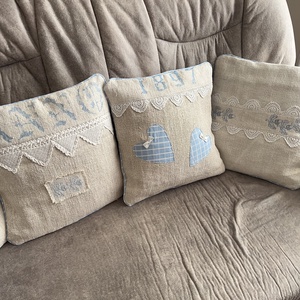 Díszpárna_kék - otthon & életmód - lakástextil - párna & párnahuzat - Meska.hu