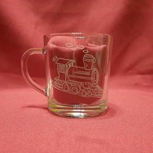 Bögre mozdony mintával - Meska.hu