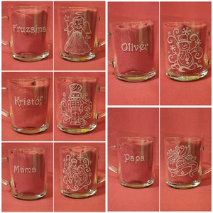 Gravírozott poharak - Meska.hu