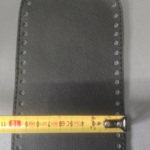 Horgolható alap. Fekete, ovális. 23x10 cm  - kellékek & szerszámok - szerszámok, eszközök - eszköz kötéshez, horgoláshoz - Meska.hu