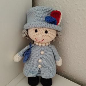 II.Erzsébet brit királynő, Játék & Sport, Plüssállat & Játékfigura, Ember, Horgolás, MESKA