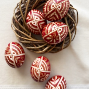 Hímestojás (húsvéti tojás), Otthon & Életmód, Dekoráció, Asztal és polc dekoráció, Asztaldísz, Mindenmás, MESKA