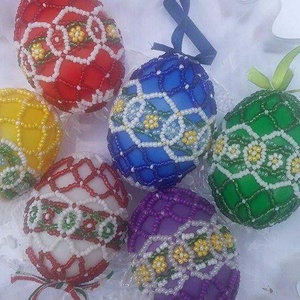 Hímes tojások - karácsony - karácsonyi lakásdekoráció - ünnepi asztaldekoráció - Meska.hu