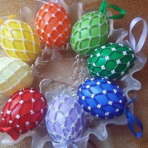 Gyöngyös tojások 2 - otthon & életmód - dekoráció - dísztárgy - Meska.hu