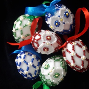 Gyöngyös tojások - otthon & életmód - dekoráció - dísztárgy - Meska.hu