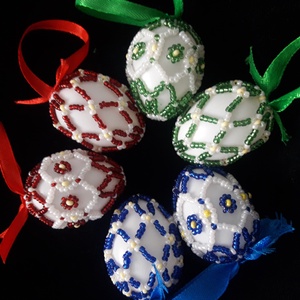 Gyöngyös tojások - otthon & életmód - dekoráció - dísztárgy - Meska.hu