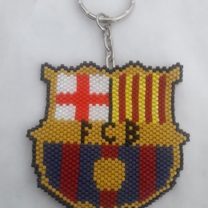 F C Barcelona címer, , Gyöngyfűzés, gyöngyhímzés, MESKA