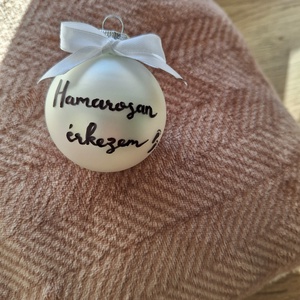 Karacsonyi babaváró gömb - karácsony - karácsonyi lakásdekoráció - karácsonyfadíszek - Meska.hu