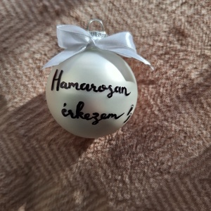 Karacsonyi babaváró gömb - karácsony - karácsonyi lakásdekoráció - karácsonyfadíszek - Meska.hu