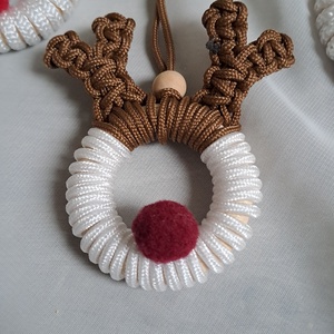 Rudi a rénszarvas - karácsony - adventi díszek - adventi koszorú - Meska.hu