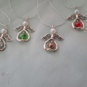 Csinos kis angyalkák - karácsony - karácsonyi lakásdekoráció - karácsonyfadíszek - Meska.hu