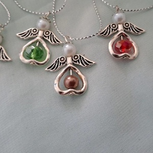 Csinos kis angyalkák - karácsony - karácsonyi lakásdekoráció - karácsonyfadíszek - Meska.hu