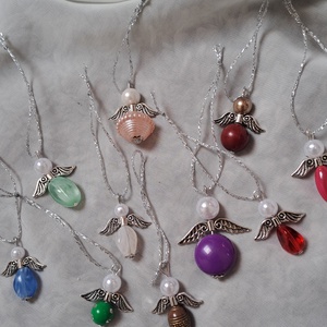 Vegyes angyalka - karácsony- ünnep - meglepetés - otthon & életmód - dekoráció - fali és függő dekoráció - függődísz - Meska.hu