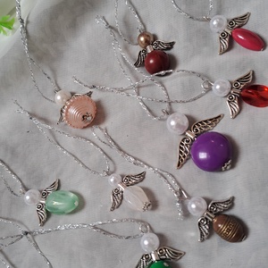 Vegyes angyalka - karácsony- ünnep - meglepetés - otthon & életmód - dekoráció - fali és függő dekoráció - függődísz - Meska.hu