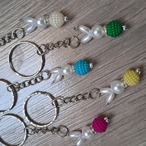 Húsvéti nyuszis kulcstartó - Meska.hu