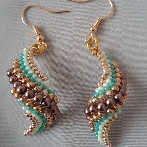 Spirál fülbevaló - Meska.hu