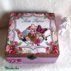 Tea Time- és recepttartó-, tolltartó - otthon & életmód - konyhafelszerelés, tálalás - konyhai tárolás - fűszertartó - Meska.hu