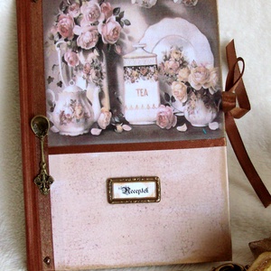 Receptes füzet - Süteményes, Otthon & Életmód, Konyhafelszerelés, tálalás, Sütés, főzés, Receptfüzet, Decoupage, transzfer és szalvétatechnika, MESKA