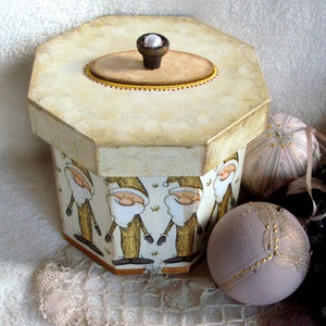 Téli vintage doboz - Mézeskalács illat - -  - Meska.hu