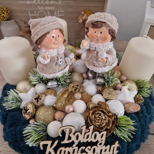 Adventi koszorú figurákkal, Karácsony, Adventi díszek, Adventi koszorú, Mindenmás, MESKA
