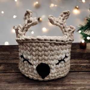 Réni horgolt karácsonyi tároló - karácsony - karácsonyi lakásdekoráció - Meska.hu