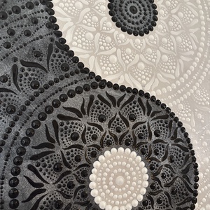 Jin-jang falikép - dekoráció - 30 cm - otthon & életmód - dekoráció - spiritualitás - mandala - Meska.hu