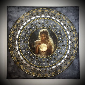 Feszített vászon kép Mandala - 50x50 cm - otthon & életmód - dekoráció - spiritualitás - mandala - Meska.hu