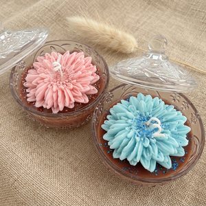 Dekorgyertya üvegben - Bazsarózsa illat - Meska.hu