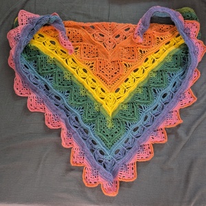 Ceylon tea sál, kendö, egyedi, horgolt, Ruha & Divat, Sál, Sapka, Kendő, Sál, Horgolás, MESKA