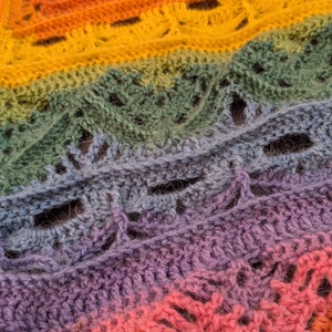 Ceylon tea sál, kendö, egyedi, horgolt - ruha & divat - sál, sapka, kendő - sál - Meska.hu