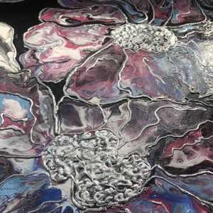 Silverica - Fluid art akril festmény - művészet - festmény - akril - Meska.hu