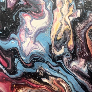 Flow - Fluid art akril festmény - művészet - festmény - akril - Meska.hu