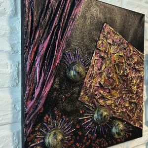 �Cosmic Symphony - 3D akril festmény, relif - művészet - festmény - akril - Meska.hu