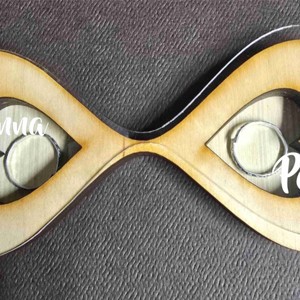 Egyedi végtelen fa gyűrűtartó doboz, plexivel - esküvő - kiegészítők - gyűrűtartó & gyűrűpárna - Meska.hu