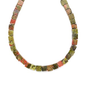 Unakit kocka 4-5mm � ékszerkészítő alapanyag (füzér), Kellékek & szerszámok, Ásvány alapanyag, Ásványfüzér, , MESKA