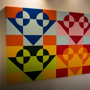 A női eszencia geometriája - művészet - festmény - akril - Meska.hu