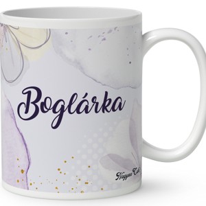 Névvel kérhető - Kedves krókusz virágos tündér mintás bögre - otthon & életmód - konyhafelszerelés, tálalás - tálalás - bögre & csésze - Meska.hu