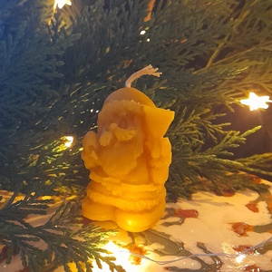 Mikulás gyertya (álló), Karácsony, Adventi díszek, Adventi gyertyadíszek és koszorúdíszek, Gyertya-, mécseskészítés, MESKA