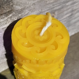 Mandala gyertya - kellékek & szerszámok - vegyes alapanyag - gyertya alapanyag - méhviasz gyertya alapanyag - Meska.hu