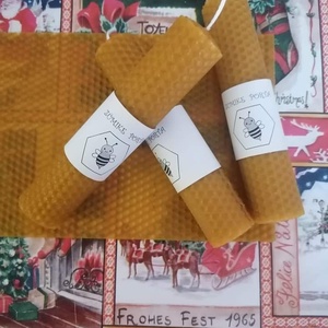 Tekert gyertya 4 darabos csomag, Kellékek & szerszámok, Vegyes alapanyag, Gyertya alapanyag, Méhviasz gyertya alapanyag, Gyertya-, mécseskészítés, MESKA